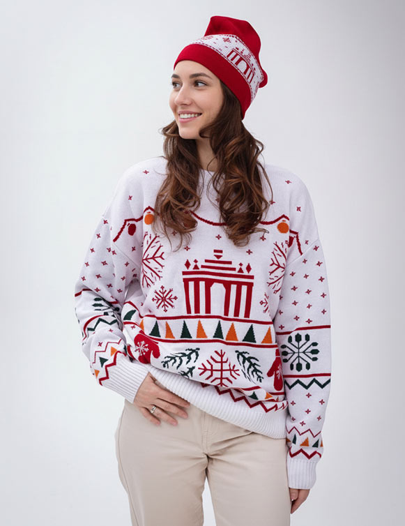 Шапка-петушок красная